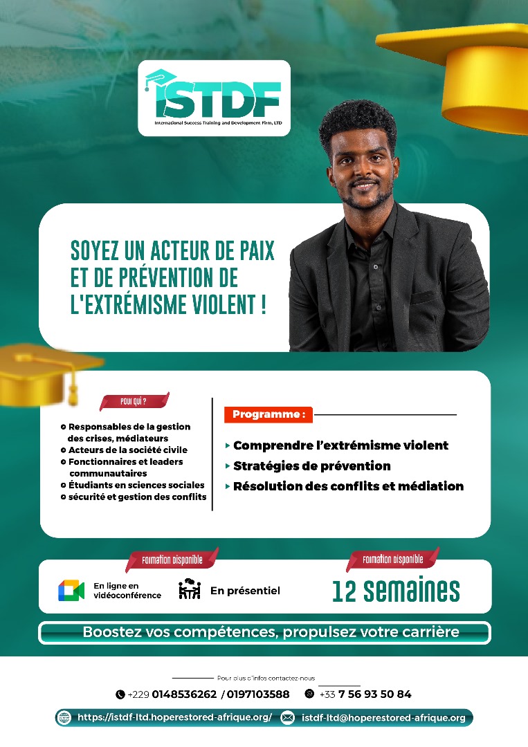 Devenez un acteur de paix et de prévention de l'extrémisme violent