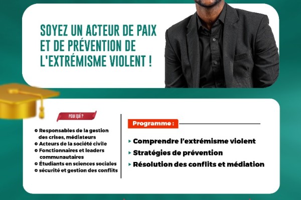 Devenez un acteur de paix et de prévention de l'extrémisme violent